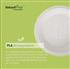 Plato biodegradable fecula de maíz 15cm. x12